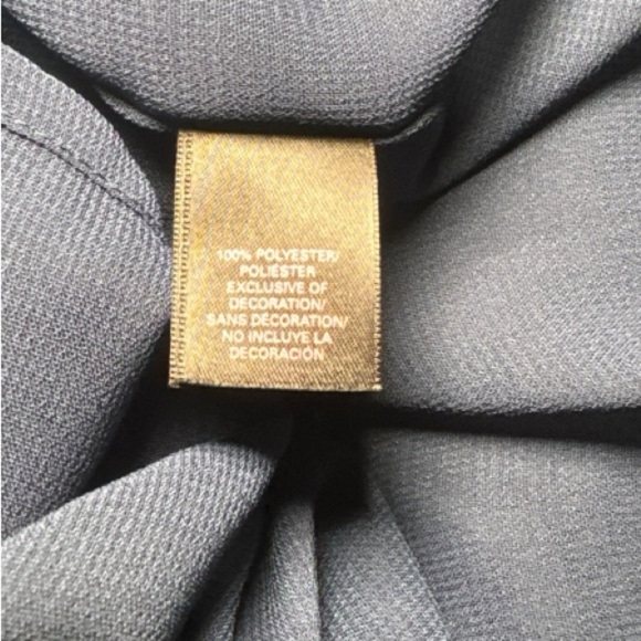 Vintage Y2K Victoria’s Secret Blue Lace Slip Dress Sz 4 Navy Black Slit - Picture 5 of 7